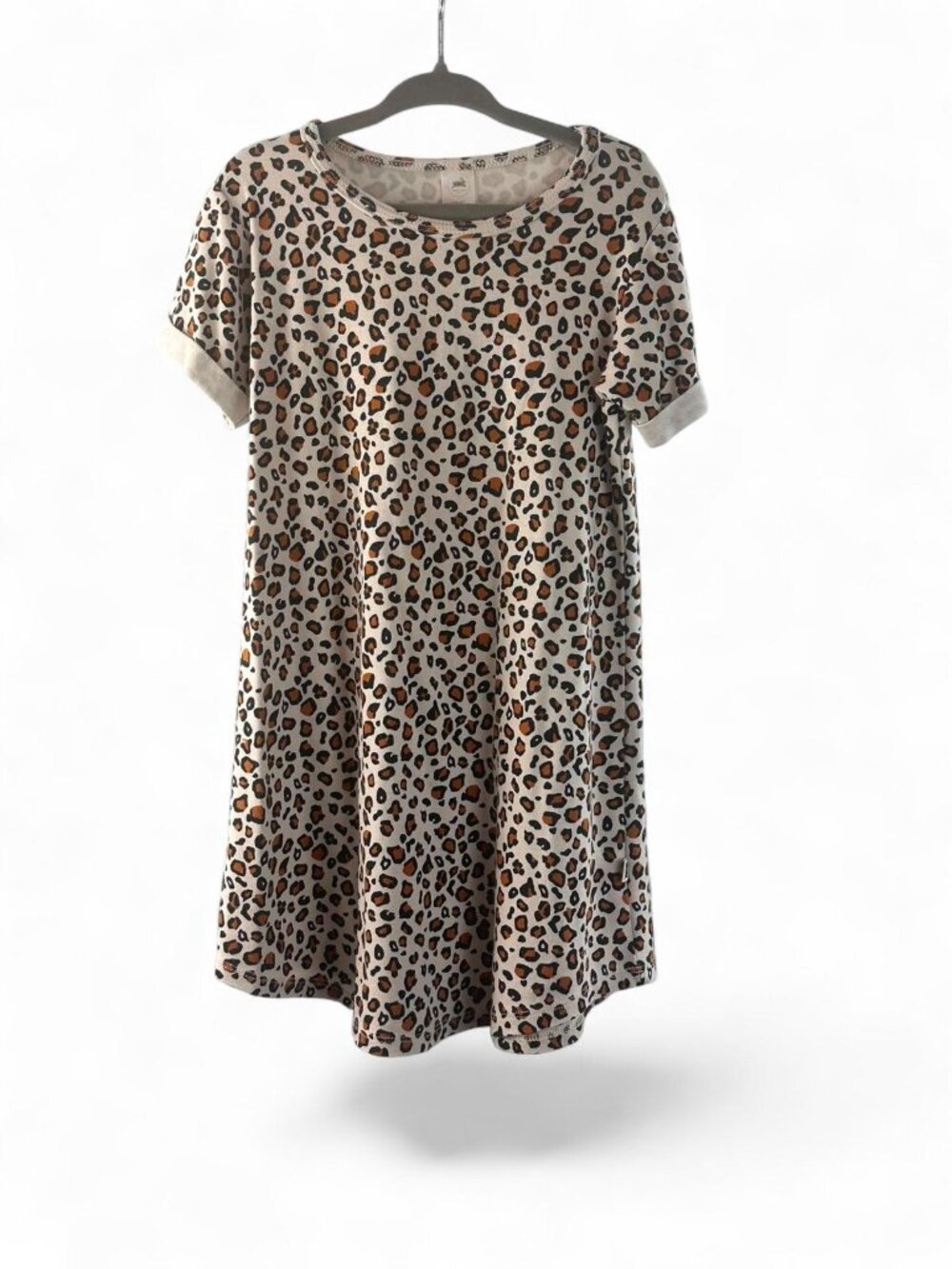 Little & Lively Toddler Bamboo Cotton Leopard Dress-SIZE 3T